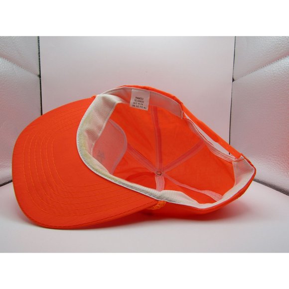 Hard Rock Cafe Panama Hat Panatek Nylon Safety Orange OSFA - Picture 6 of 8